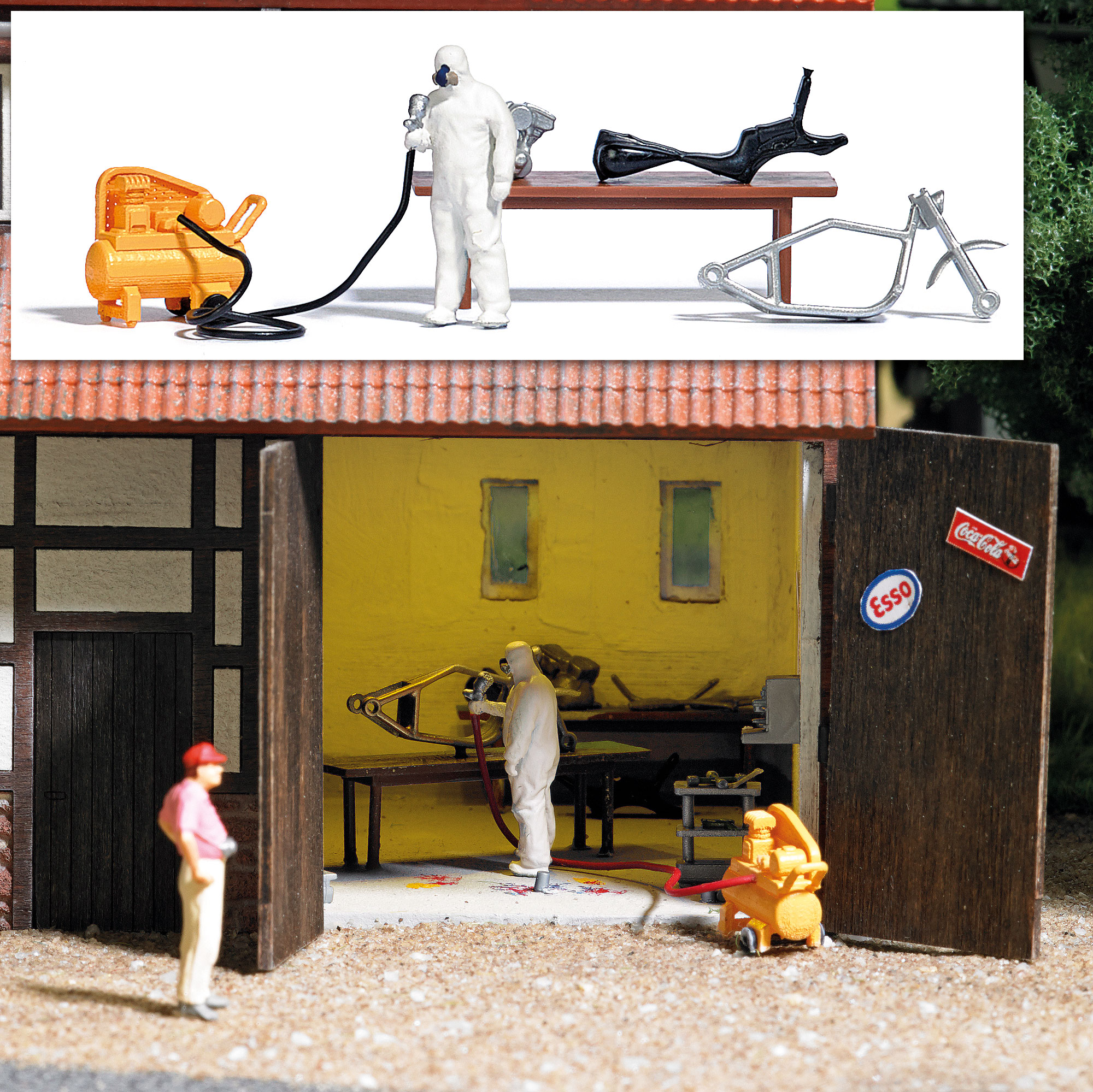 7811 Action-Set: Hinterhof Lackierer