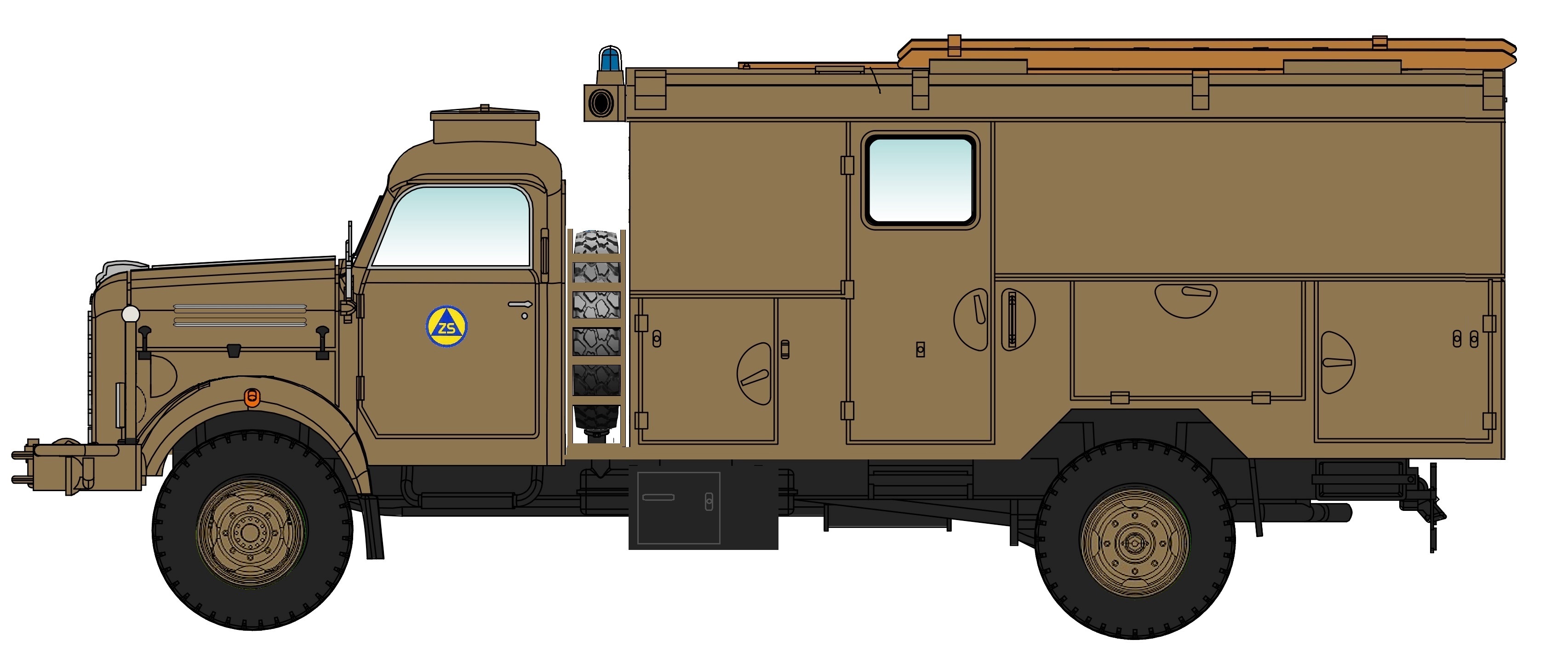 NA99144 Borgward B4500 A/D GKW Zivilschutz