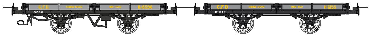 VM-038 CFD Flachwagen-Set 2-tlg. Htv Ep.1/2