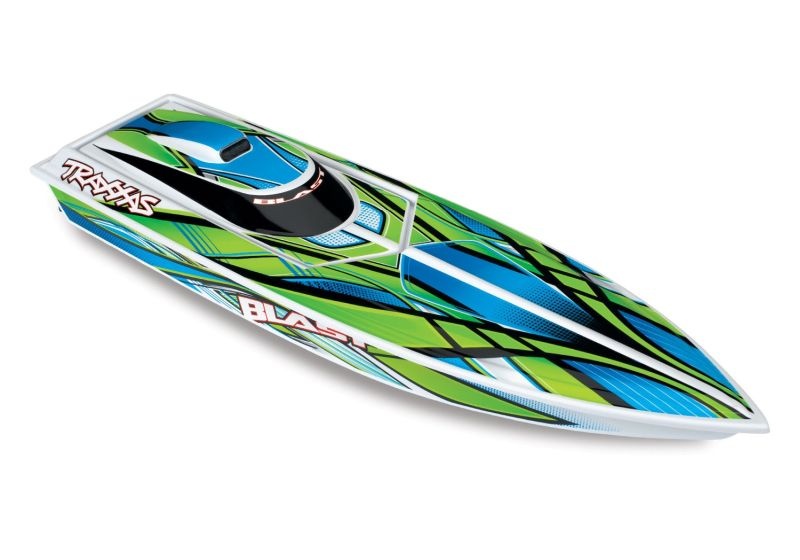 TRX38104-8GRN BLAST weiß/grün 23-Zoll Rennboot