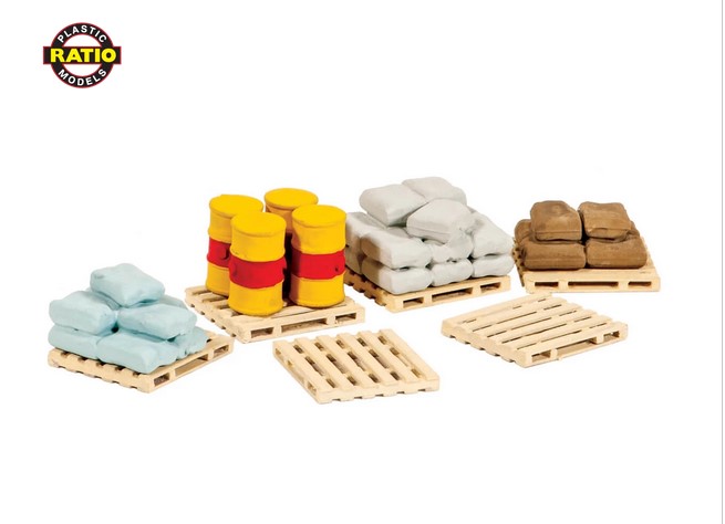 221 Paletten, Säcke und Fässer