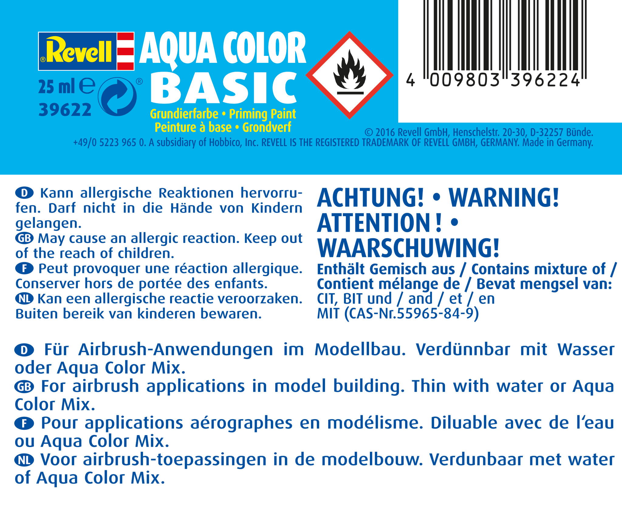 Revell 39622 AQUA Color Basic 25ml