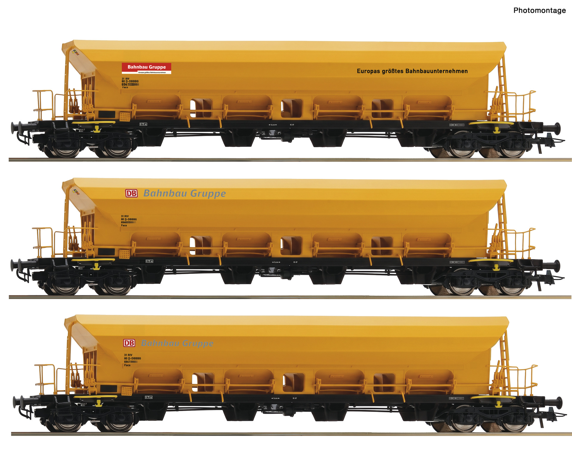 6600458 DB Bahnbau Selbstentladewagen-Set Ep.6