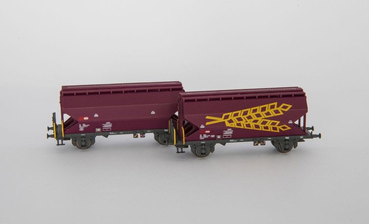 1614-100 SBB Getreidewagen-Set Tgpps 2-tlg Ep.4