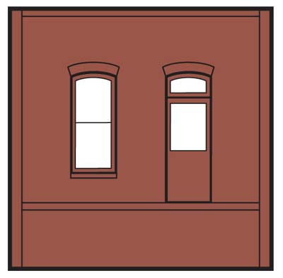 DPM30136 Dock Level Rectangular Entry Door, 4 St.