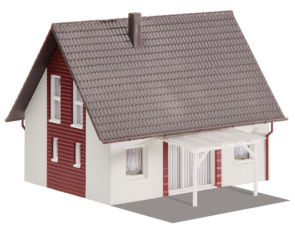 130318 Einfamilienhaus, weinrot