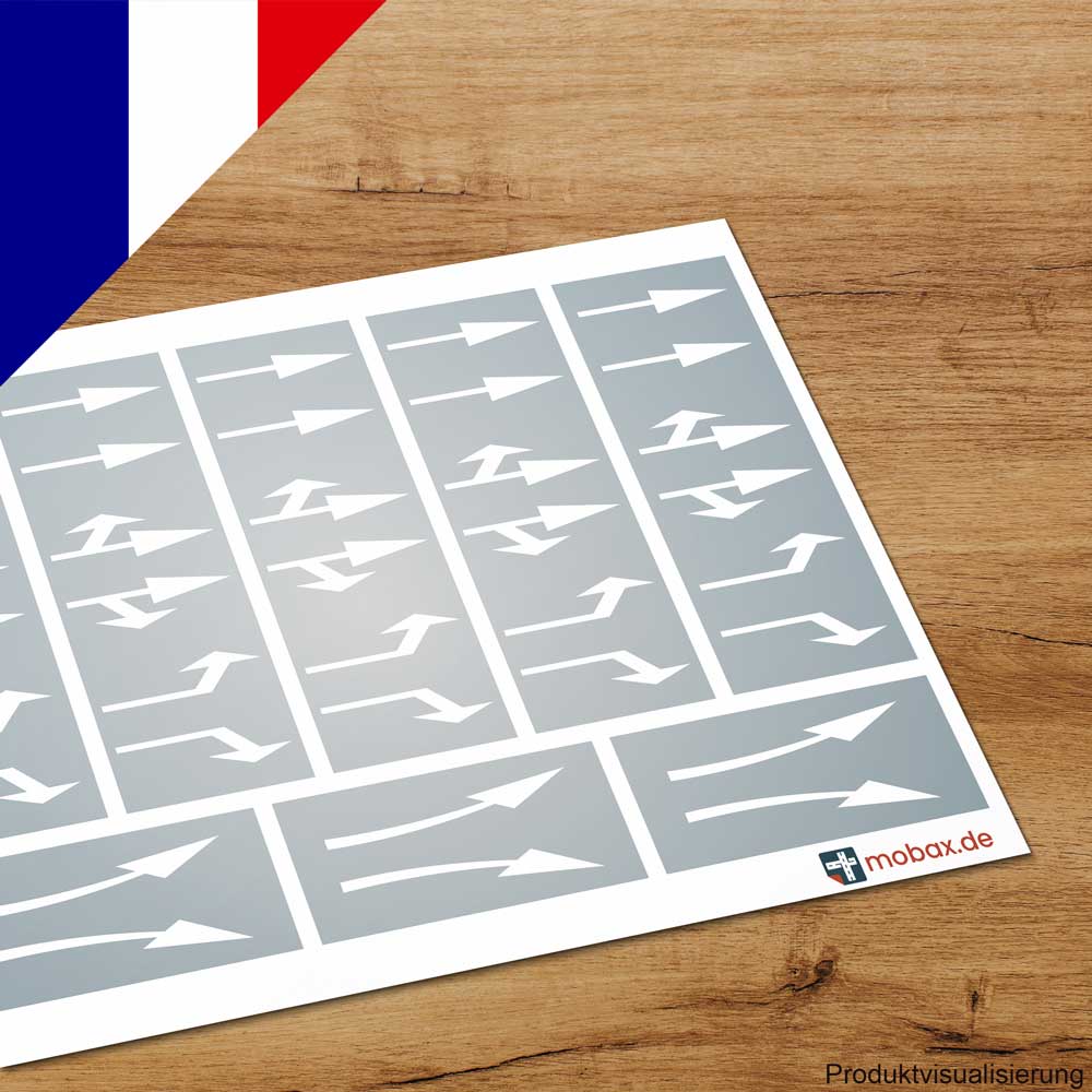 Mobax FR-W-01-N Pfeile-Set weiß (FR)