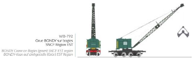 WB-792 SNCF EST Kranwagen Bondy