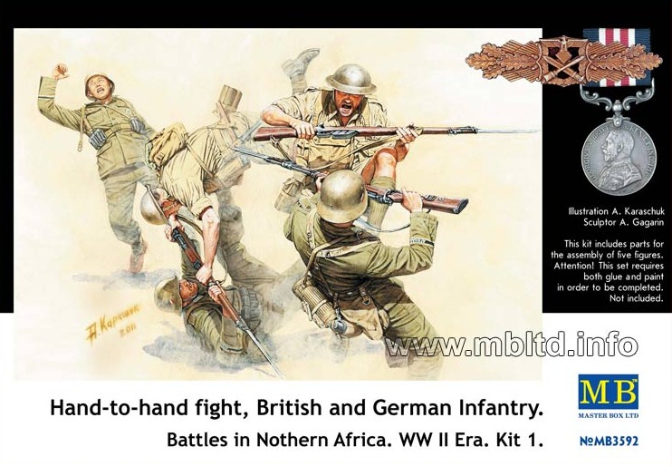 MB3592 Hand-to-hand fight Nothern Africa WWII