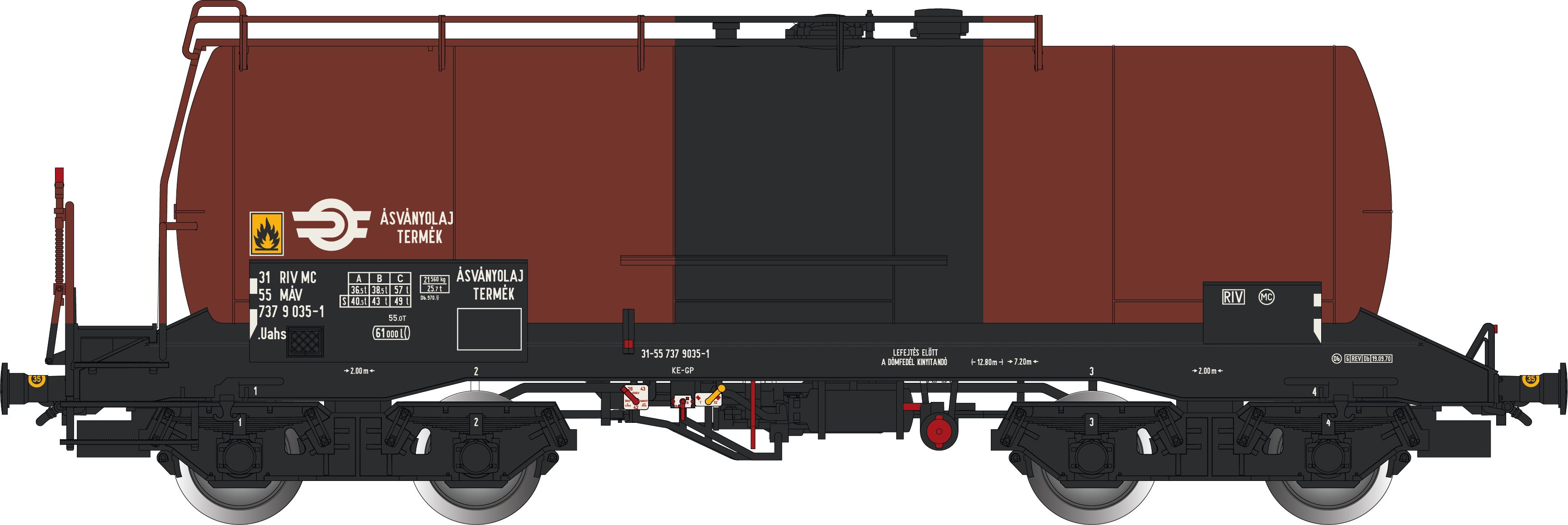 Albert Modell 737004 MAV Kesselwagen Uahs Ep.4