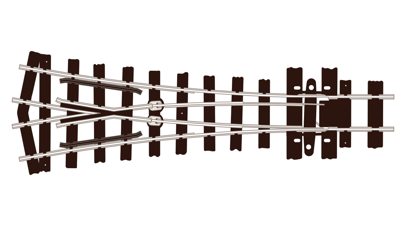 SLE497 Y-Weiche, mittlerer Radius