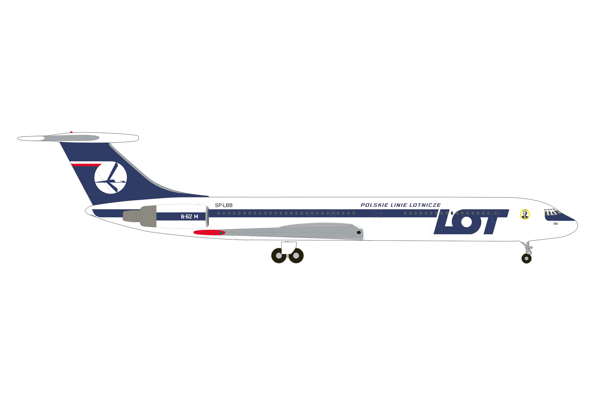 537322 Ilyushin IL-62M LOT Polish Airlines