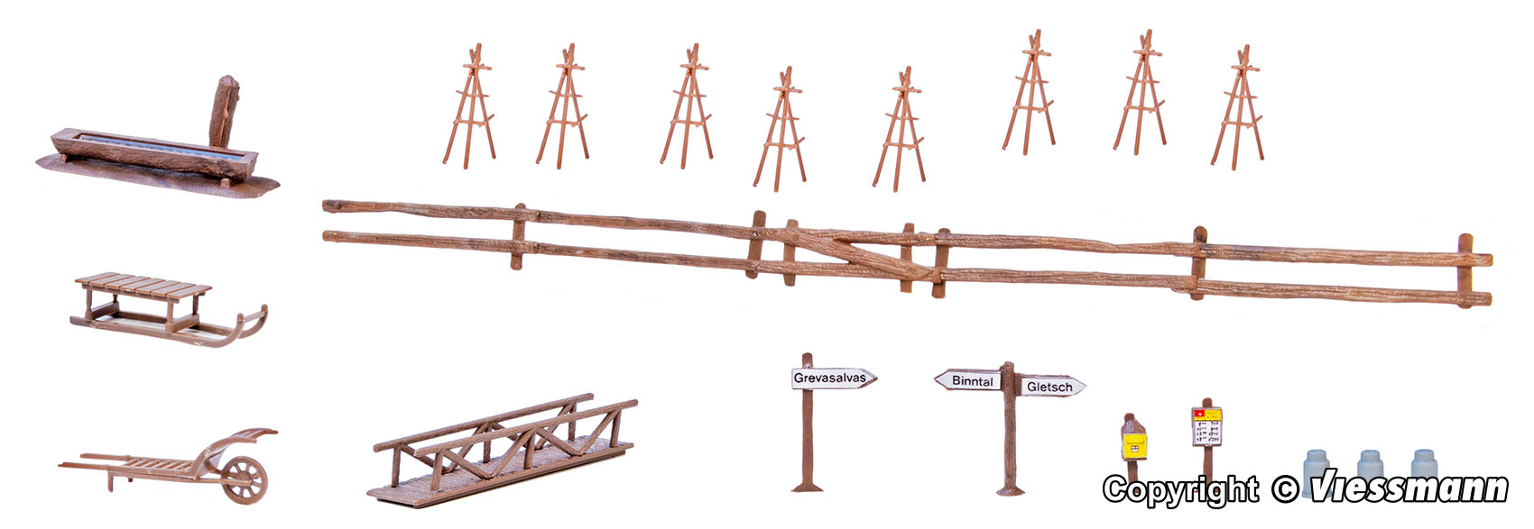 Kibri 38111 Deko-Set Alpenland