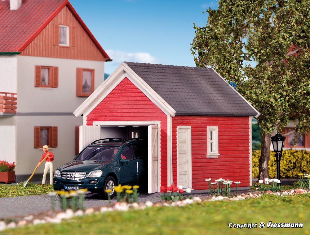 Kibri 38150 Deko-Set Gartenhaus / Garage