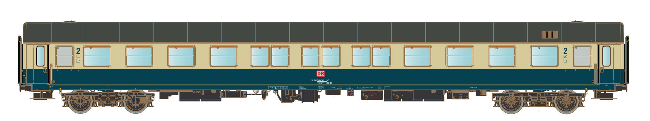 46191AC DBAG Nachtzug Liegewagen Bctm 257 Ep5 AC