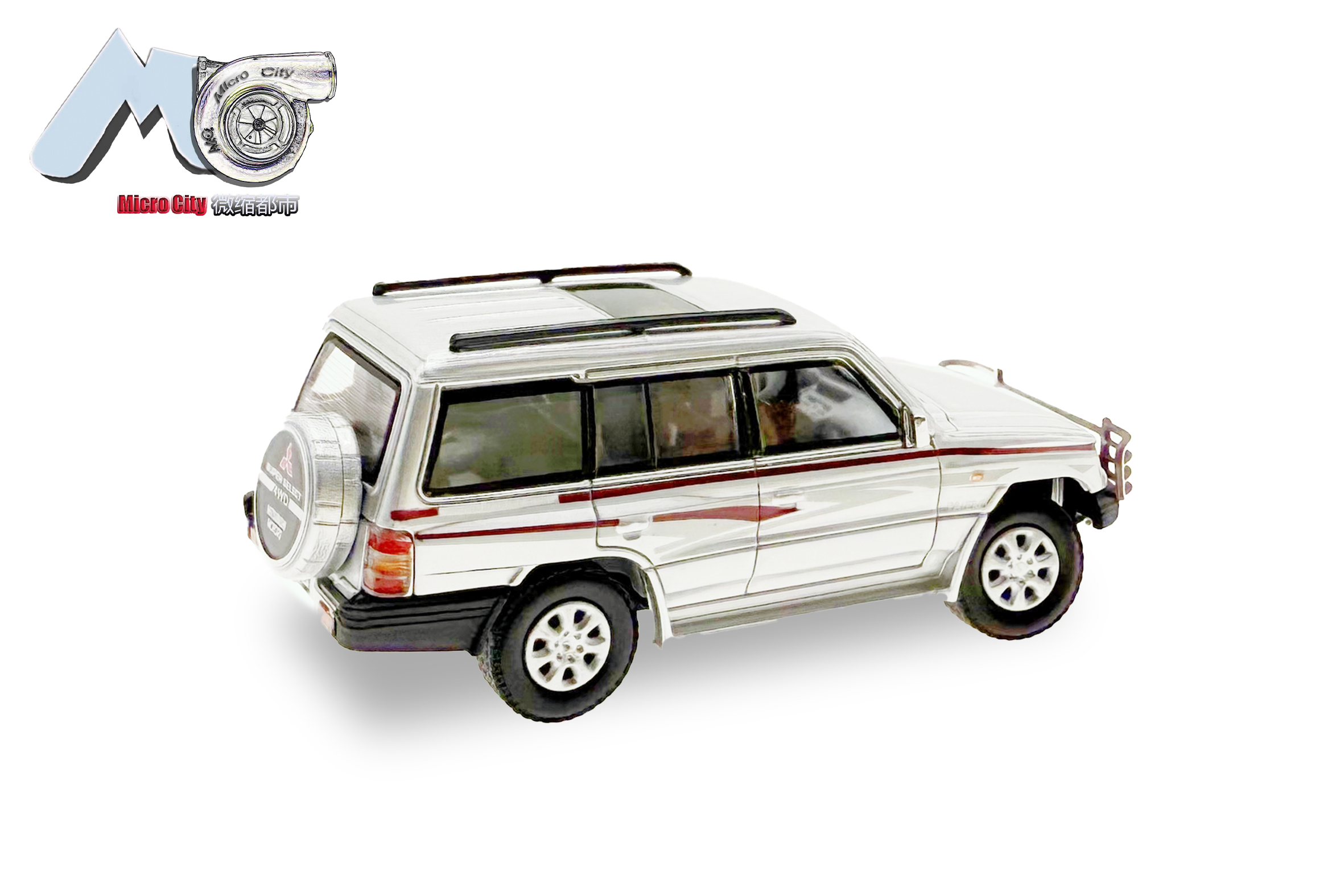 Herpa 87MC000042 MicroCity: Mitsubishi Pajero silber