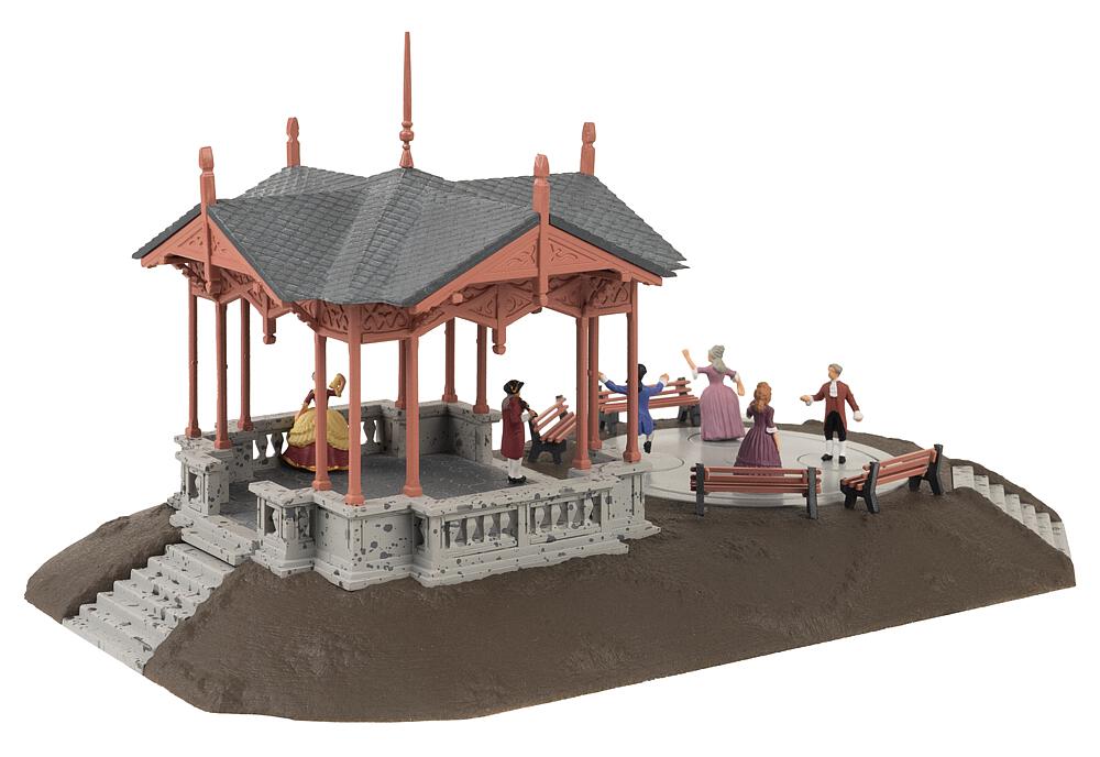 130655 Musikpavillon mit tanzenden Figuren