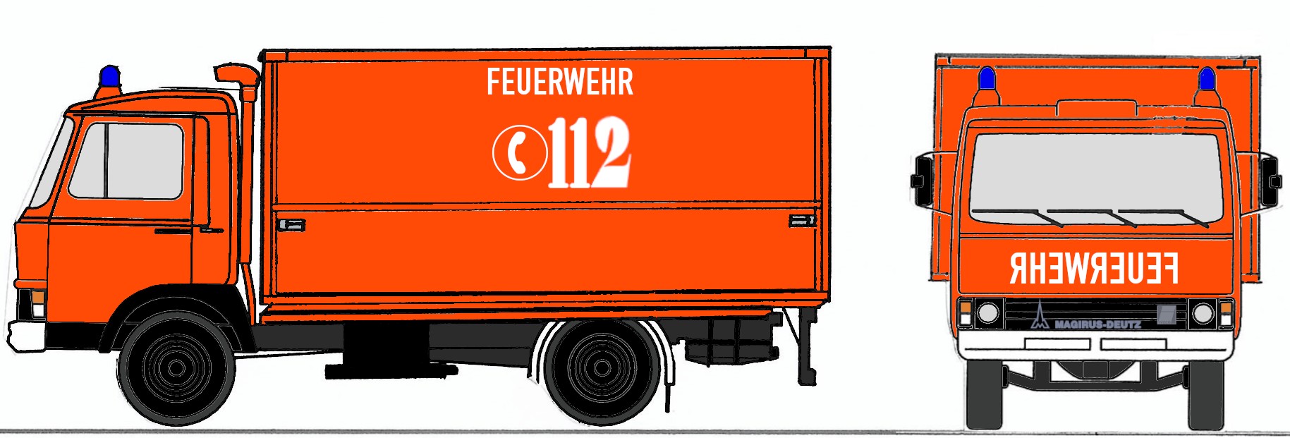 4085 Magirus-Deutz 90M5 GW-Öl neutral rot