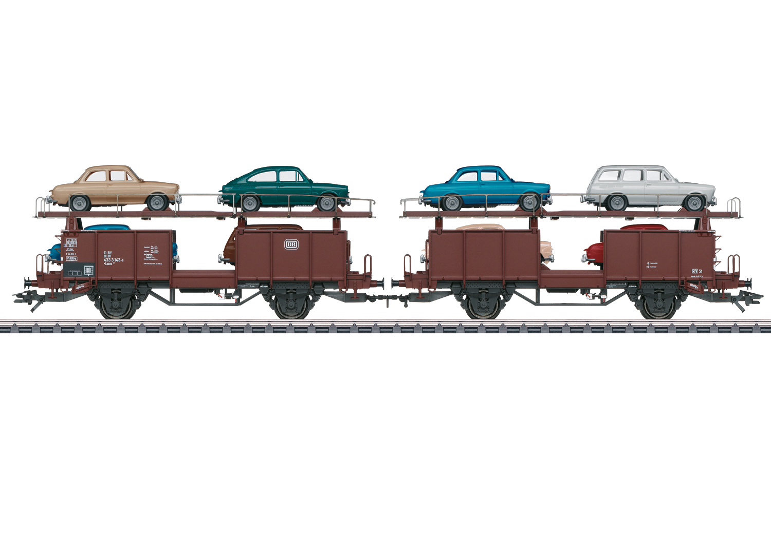 Märklin 46129 DB Autotransportwagen-Einheit Laaes Ep.4