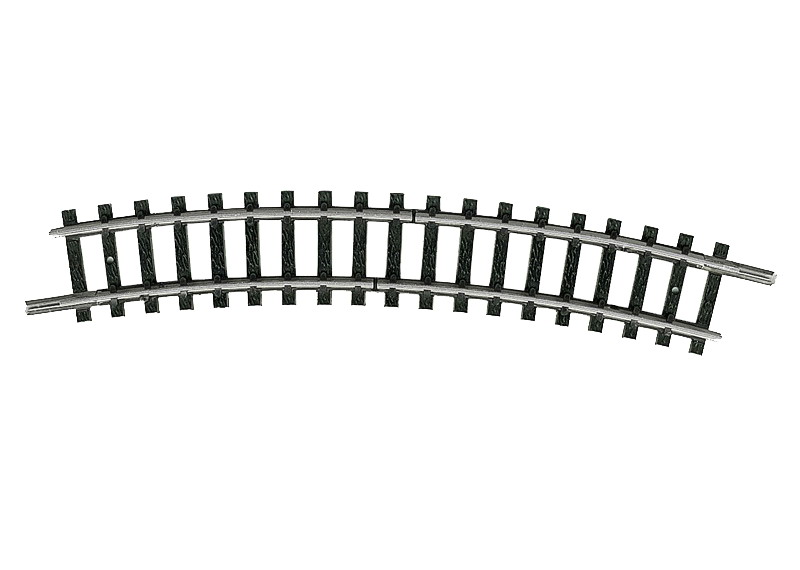 14986 Trenngleis gebogen R2 24°