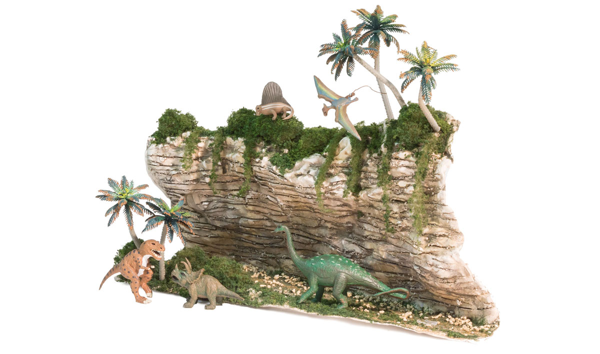 WSP4261 Dinosaurier-Bergkamm - Bausatz