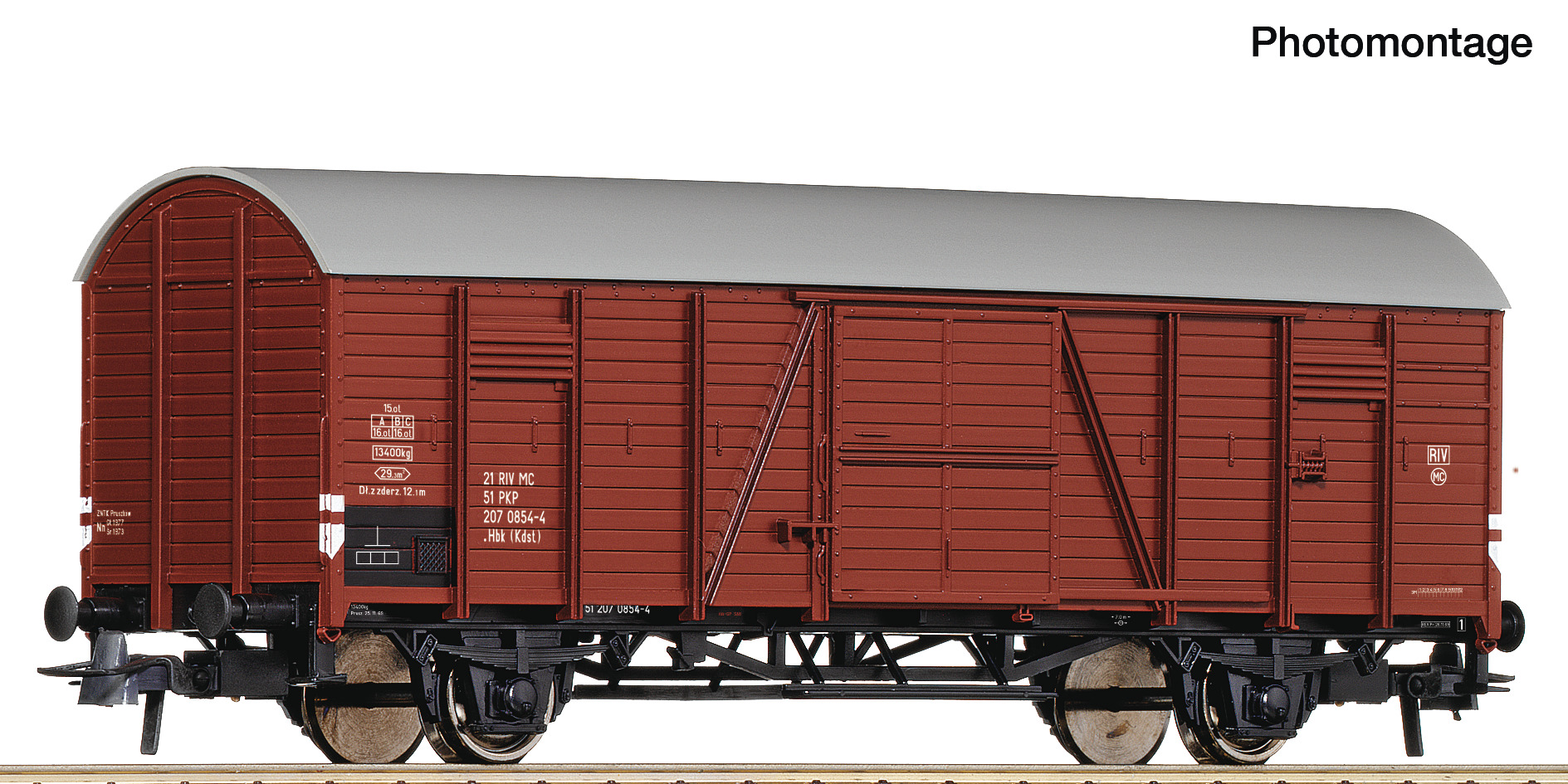 Roco 6600187 PKP Gedeckter Güterwagen Hbk Ep.4