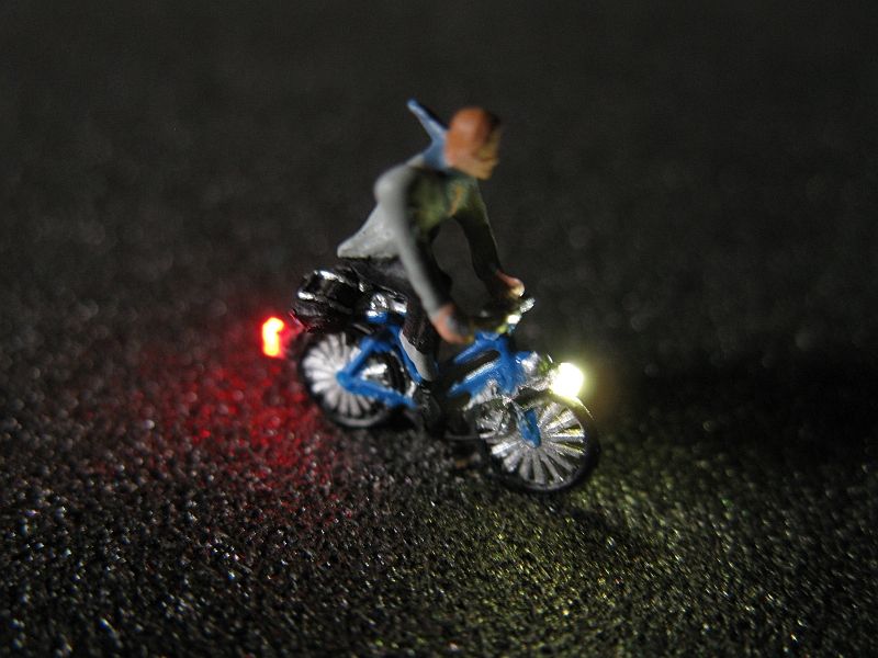 50132 Fahrrad mit LED Beleuchtung N - Fahrer