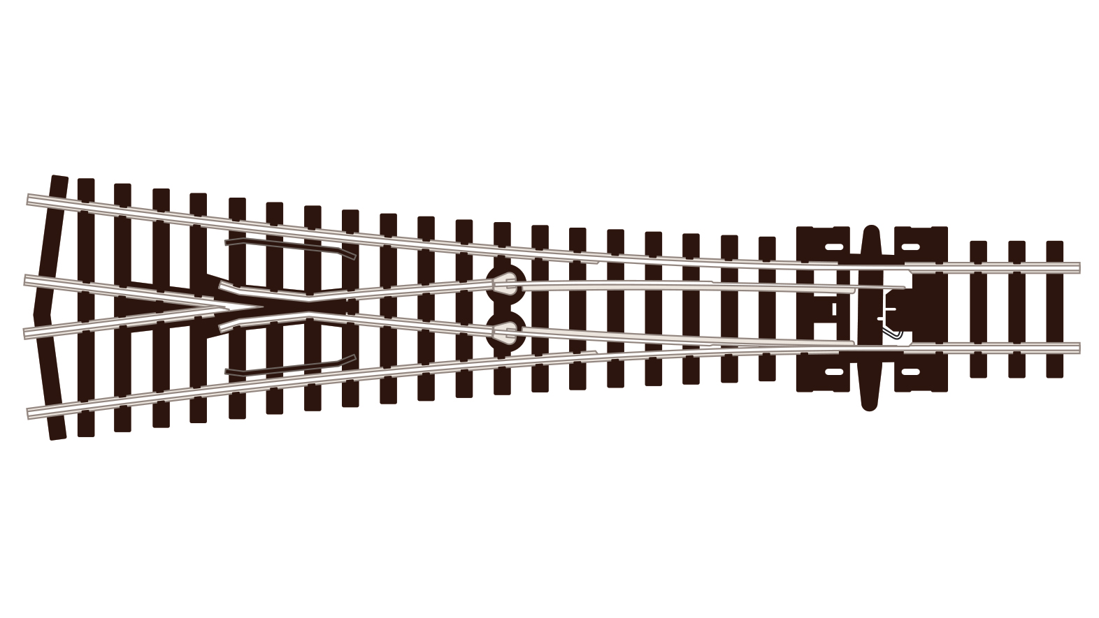 SLE397 Y-Weiche mittl. Radius