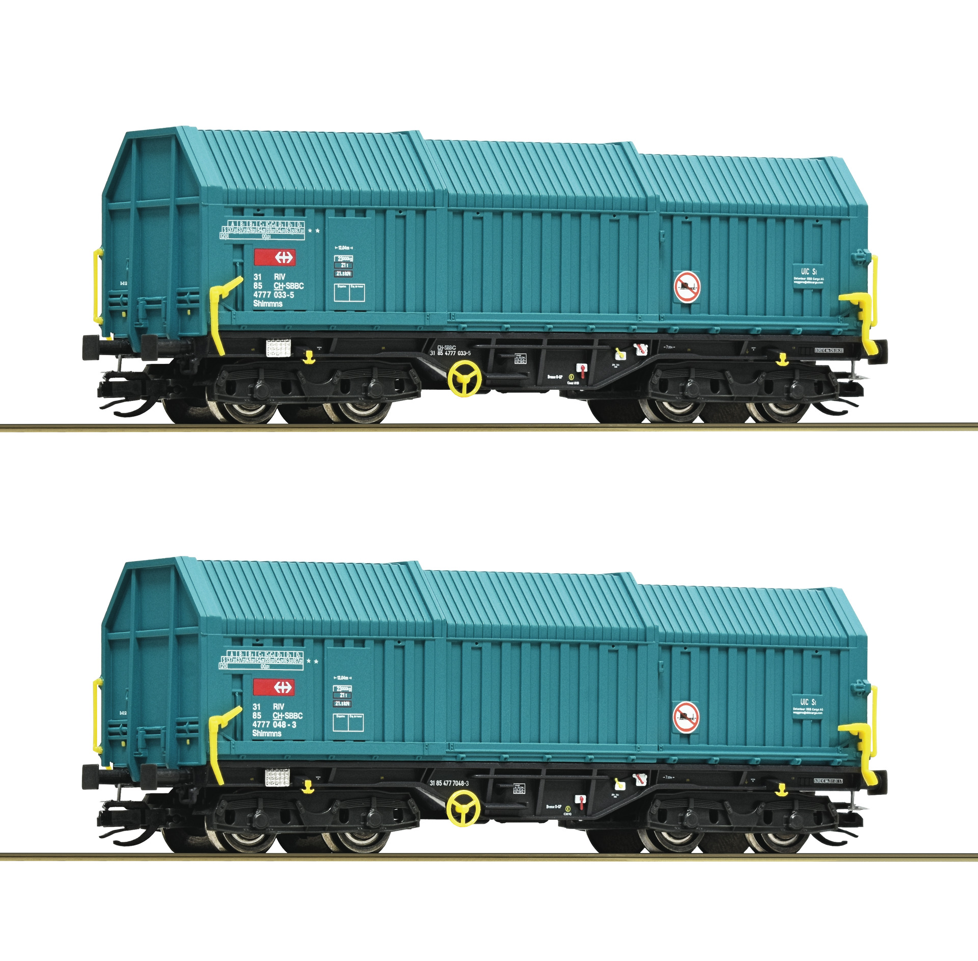 6680014 SBB Teleskophaubenwagen-Set. 2-tlg Ep.6