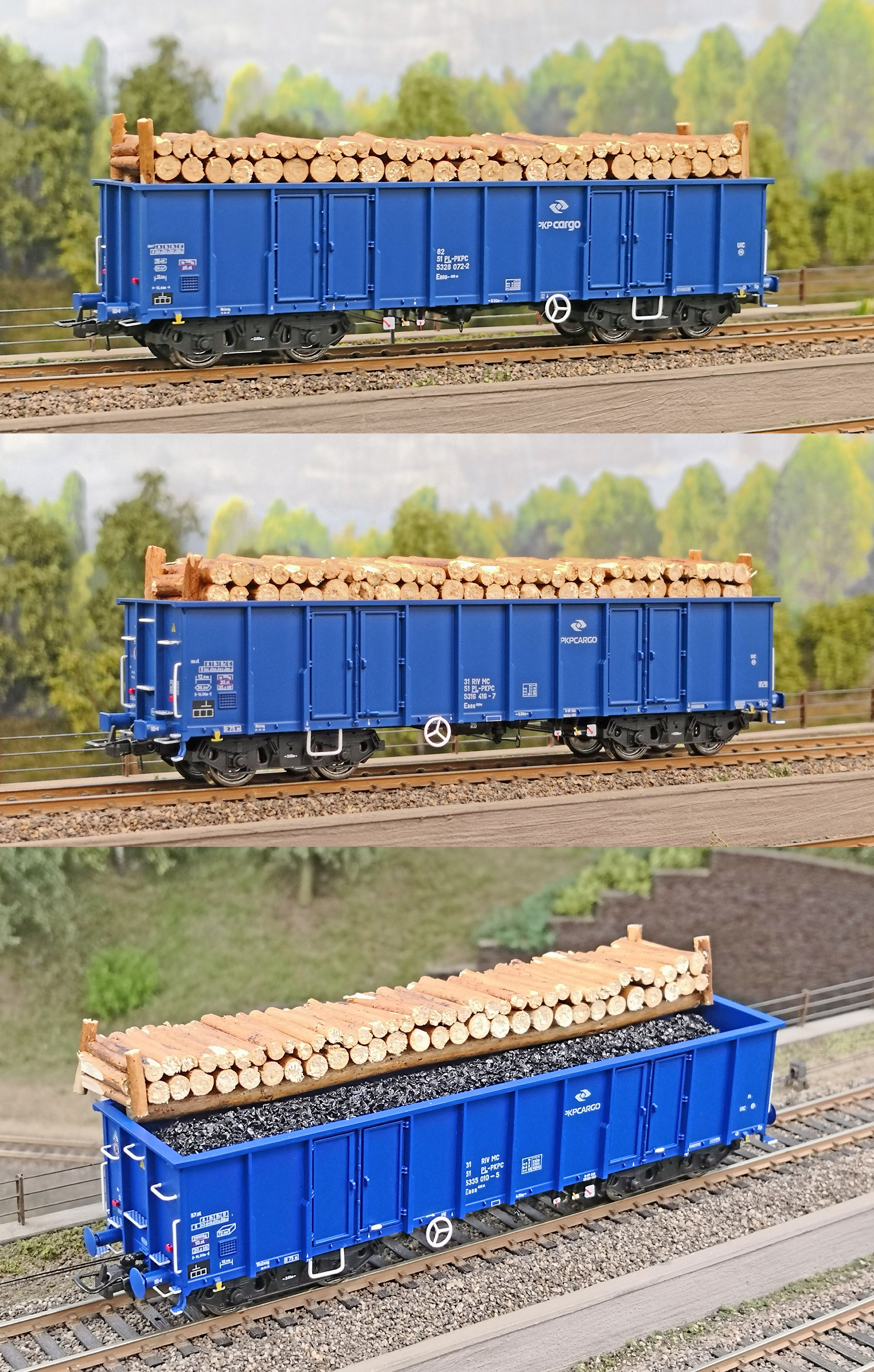 Schlesienmodelle 408050 PKP Cargo off. Güterwagen Set 3-tlg Ep.6