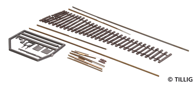 85441 Bausatz Flexsteg-Weiche 11°