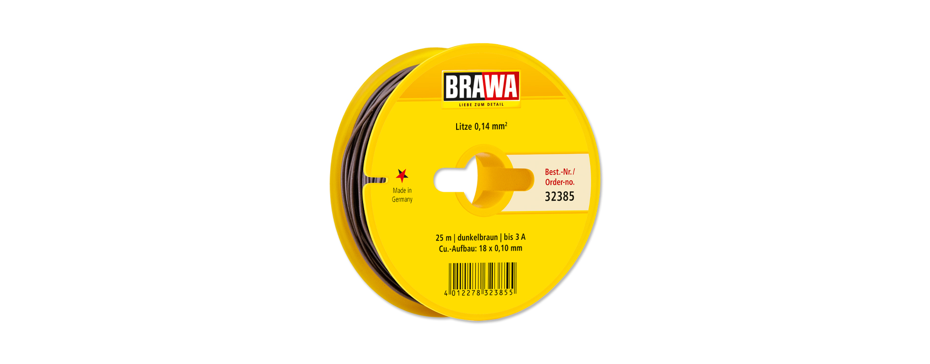 32385 Schaltlitze 0,14mm² 25m dunkelbraun