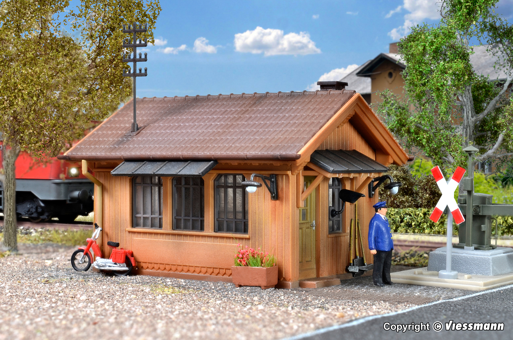Kibri 39309 Schrankenwärterhaus mit Hausbeleuchtung