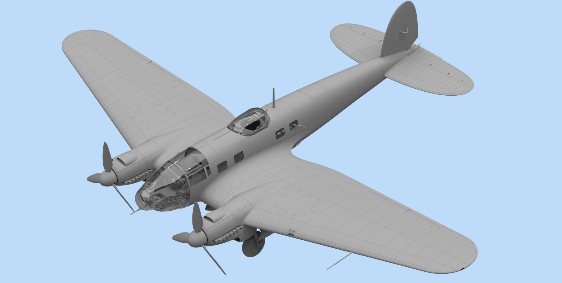 ICM 48262 He 111H-6 German Bomber