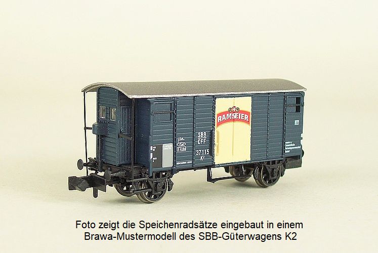 MW-Modell N-XX-910b-6 Finescale-Speichenradsätze Spur N 6 St.