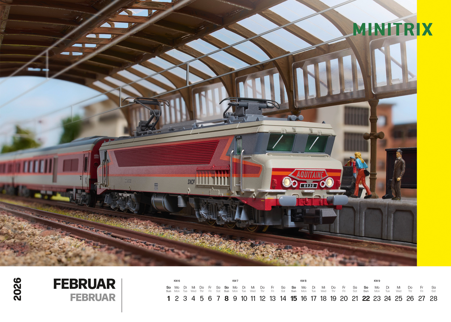 19726 Wandkalender Märklin/Trix 2026