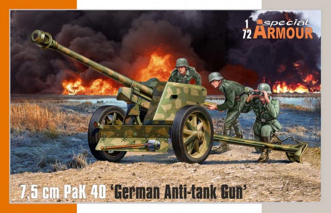 SA72025 7,5cm PaK 40 German Anti-Tank Gun