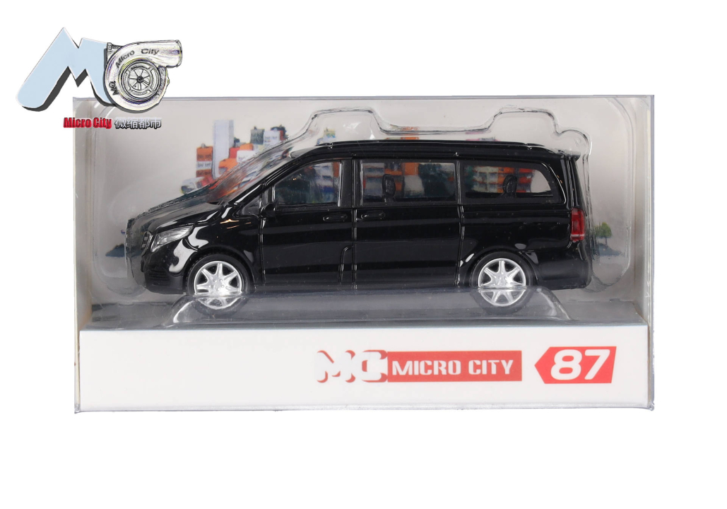 Herpa 87MC000075 MicroCity: MB V-Klasse Bus schwarz