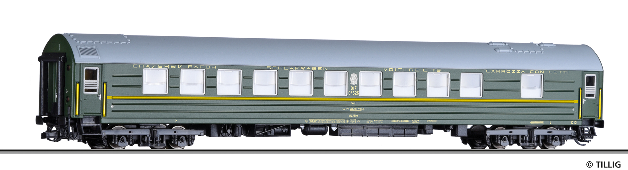 16711 Weitstreckenschlafwagen WLABm der SZD