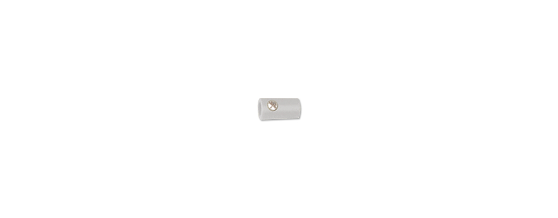 3747 Muffen rund, grau 1,6 mm 10 St.