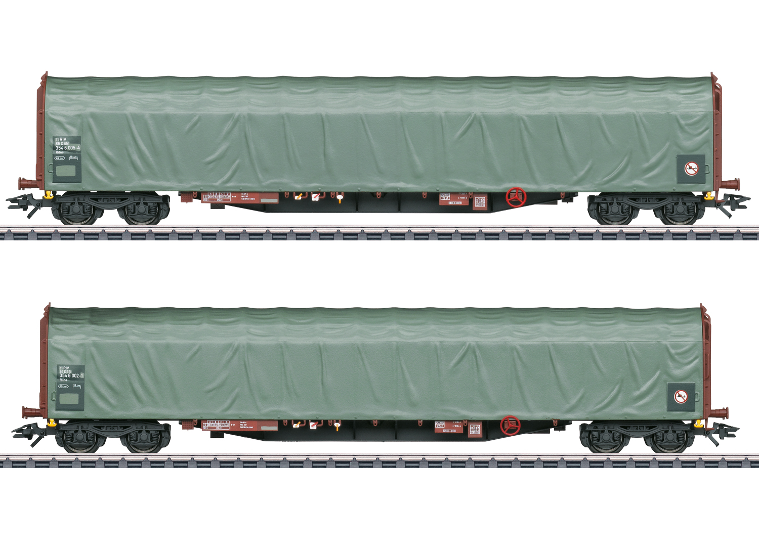Märklin 47114 DSB Schiebeplanenwagen-Set DSB Ep.5