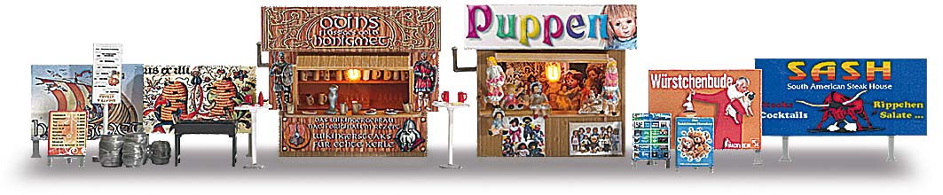 1060 2 Weihnachtsbuden mit Zubehör