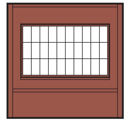 DPM30173 Dock Level Steel Sash Window, 4 St.
