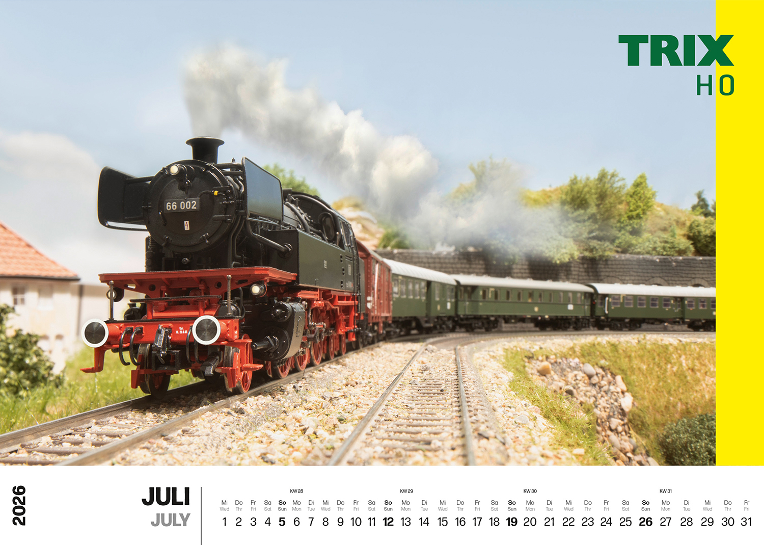 19726 Wandkalender Märklin/Trix 2026