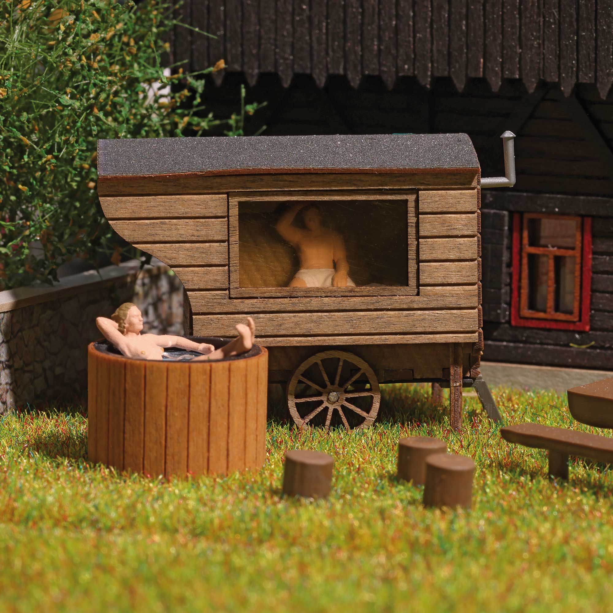 1870 Schäferwagen-Sauna H0