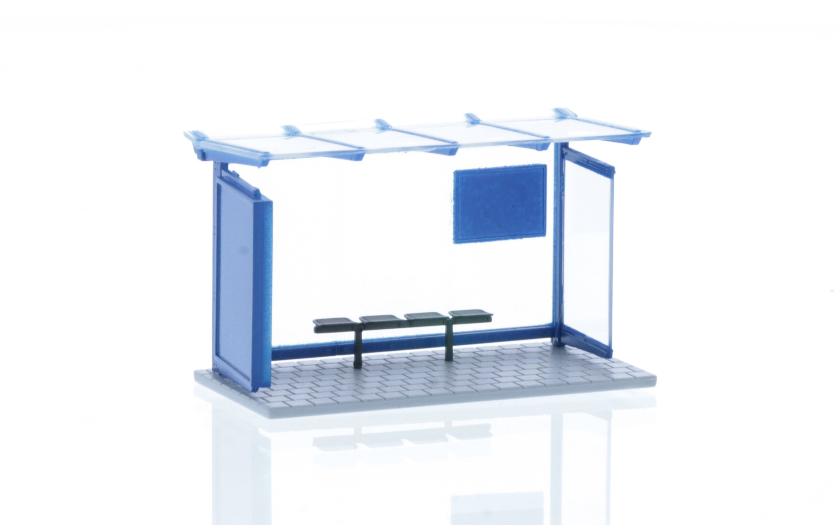 70321 Bushaltestelle blau