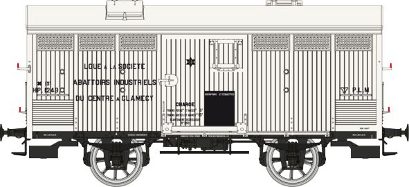 REE Modeles WB-767 PLM ABBATOIR DE CLAMECY Kühlwagen Ep.2