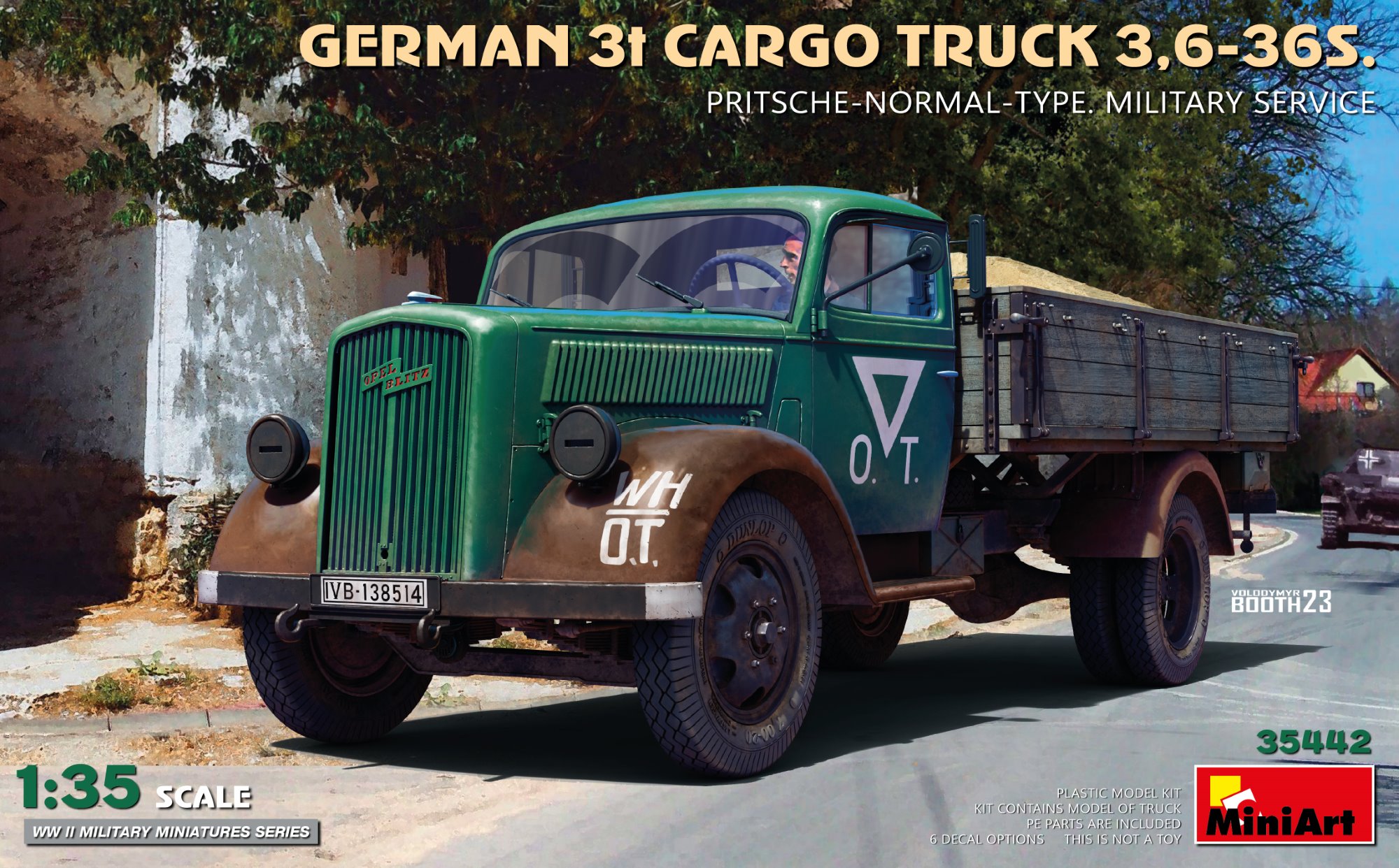 35442 German 3t Cargo Truck 3,6-36S.