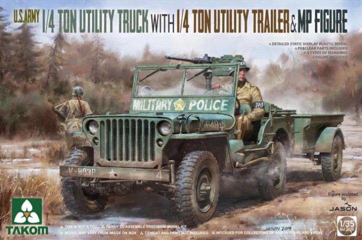2126 1/4 Ton Utility Truck with Trailer & Fig