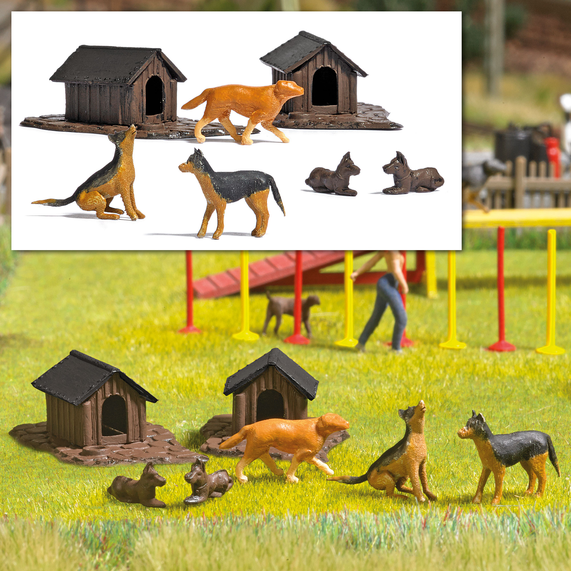 1197 Hunde-Set H0
